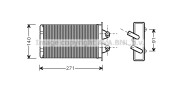 FT6186 AVA QUALITY COOLING výmenník tepla vnútorného kúrenia FT6186 AVA QUALITY COOLING