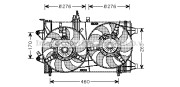 FT7537 AVA QUALITY COOLING ventilátor chladenia motora FT7537 AVA QUALITY COOLING