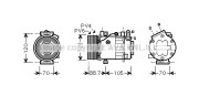 FTK369 AVA QUALITY COOLING kompresor klimatizácie FTK369 AVA QUALITY COOLING