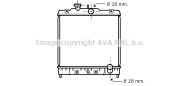 HD2031 Chladič, chlazení motoru AVA QUALITY COOLING