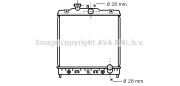 HD2068 Chladič, chlazení motoru AVA QUALITY COOLING