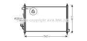 HD5234 Kondenzátor, klimatizace AVA QUALITY COOLING