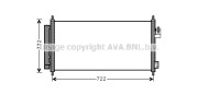 HD5248 AVA QUALITY COOLING kondenzátor klimatizácie HD5248 AVA QUALITY COOLING