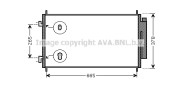 HDA5214 AVA QUALITY COOLING kondenzátor klimatizácie HDA5214 AVA QUALITY COOLING