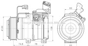 HDK340 Kompresor, klimatizace AVA QUALITY COOLING