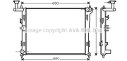 HY2179 AVA QUALITY COOLING chladič motora HY2179 AVA QUALITY COOLING