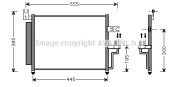 HY5081 Kondenzátor, klimatizace AVA QUALITY COOLING