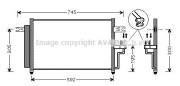 HY5082D Kondenzátor, klimatizace AVA QUALITY COOLING