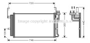 HY5084 AVA QUALITY COOLING kondenzátor klimatizácie HY5084 AVA QUALITY COOLING