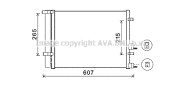 HY5244 AVA QUALITY COOLING kondenzátor klimatizácie HY5244 AVA QUALITY COOLING