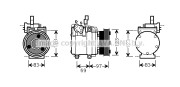 HYK065 Kompresor, klimatizace AVA QUALITY COOLING