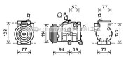 HYK320 Kompresor, klimatizace AVA QUALITY COOLING