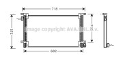 IV5044 AVA QUALITY COOLING kondenzátor klimatizácie IV5044 AVA QUALITY COOLING