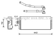 IV6113 AVA QUALITY COOLING výmenník tepla vnútorného kúrenia IV6113 AVA QUALITY COOLING