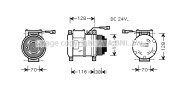 IVK072 AVA QUALITY COOLING kompresor klimatizácie IVK072 AVA QUALITY COOLING