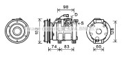 JDK018 Kompresor, klimatizace AVA QUALITY COOLING