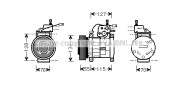 JEK032 Kompresor, klimatizace AVA QUALITY COOLING