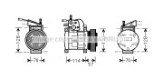 JEK034 Kompresor, klimatizace AVA QUALITY COOLING