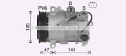 JEK086 Kompresor, klimatizace AVA QUALITY COOLING