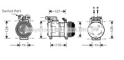 JRK058 Kompresor, klimatizace AVA QUALITY COOLING