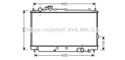 KA2059 AVA QUALITY COOLING chladič motora KA2059 AVA QUALITY COOLING