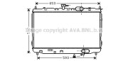 KA2072 Chladič, chlazení motoru AVA QUALITY COOLING