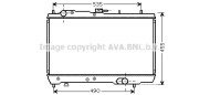 KA2131 Chladič, chlazení motoru AVA QUALITY COOLING