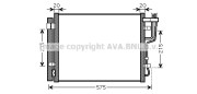 KA5100 AVA QUALITY COOLING kondenzátor klimatizácie KA5100 AVA QUALITY COOLING