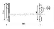 KA5153 AVA QUALITY COOLING kondenzátor klimatizácie KA5153 AVA QUALITY COOLING