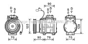 KAK178 AVA QUALITY COOLING kompresor klimatizácie KAK178 AVA QUALITY COOLING