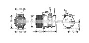 MEK250 Kompresor, klimatizace AVA QUALITY COOLING