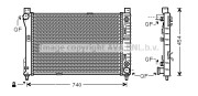 MS2286 AVA QUALITY COOLING nezařazený díl MS2286 AVA QUALITY COOLING