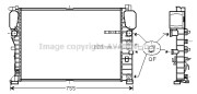 MS2459 AVA QUALITY COOLING chladič motora MS2459 AVA QUALITY COOLING