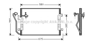 MS5289 AVA QUALITY COOLING kondenzátor klimatizácie MS5289 AVA QUALITY COOLING