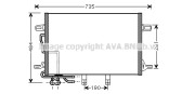 MS5307 AVA QUALITY COOLING kondenzátor klimatizácie MS5307 AVA QUALITY COOLING