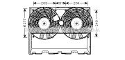 MS7515 Větrák, chlazení motoru AVA QUALITY COOLING