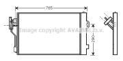 MSA5352 AVA QUALITY COOLING kondenzátor klimatizácie MSA5352 AVA QUALITY COOLING