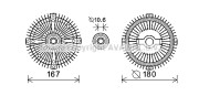 MSC548 AVA QUALITY COOLING spojka ventilátora chladenia MSC548 AVA QUALITY COOLING