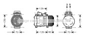 MSK097 AVA QUALITY COOLING kompresor klimatizácie MSK097 AVA QUALITY COOLING