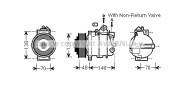 MSK526 AVA QUALITY COOLING kompresor klimatizácie MSK526 AVA QUALITY COOLING