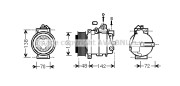 MSK567 AVA QUALITY COOLING kompresor klimatizácie MSK567 AVA QUALITY COOLING