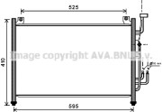 MZ5236 Kondenzátor, klimatizace AVA QUALITY COOLING