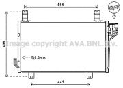 MZ5264 Kondenzátor, klimatizace AVA QUALITY COOLING