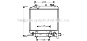 MZA2166 Chladič, chlazení motoru AVA QUALITY COOLING