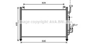 MZA5236 AVA QUALITY COOLING kondenzátor klimatizácie MZA5236 AVA QUALITY COOLING