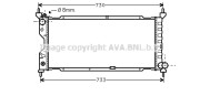 OL2185 AVA QUALITY COOLING chladič motora OL2185 AVA QUALITY COOLING