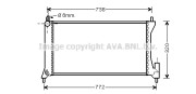 OL2386 AVA QUALITY COOLING chladič motora OL2386 AVA QUALITY COOLING