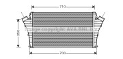 OL4361 AVA QUALITY COOLING chladič plniaceho vzduchu OL4361 AVA QUALITY COOLING