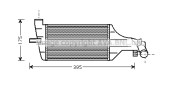 OL4374 AVA QUALITY COOLING chladič plniaceho vzduchu OL4374 AVA QUALITY COOLING