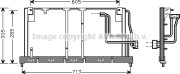 OL5225 AVA QUALITY COOLING kondenzátor klimatizácie OL5225 AVA QUALITY COOLING